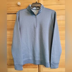 Havana Jim Sweater Mens Small Gray Quarter Zip Pullover Sweatshirt